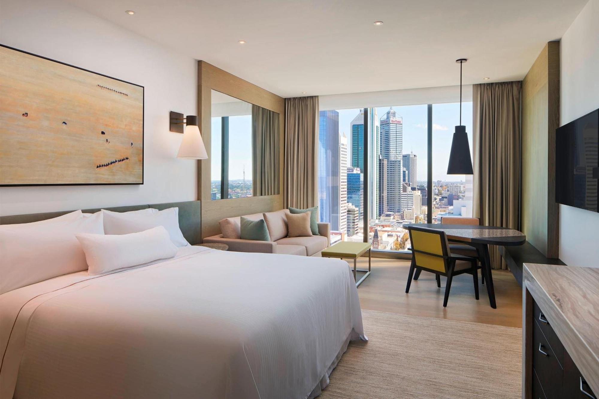 The Westin Perth Hotel Exterior foto A guest room at the hotel